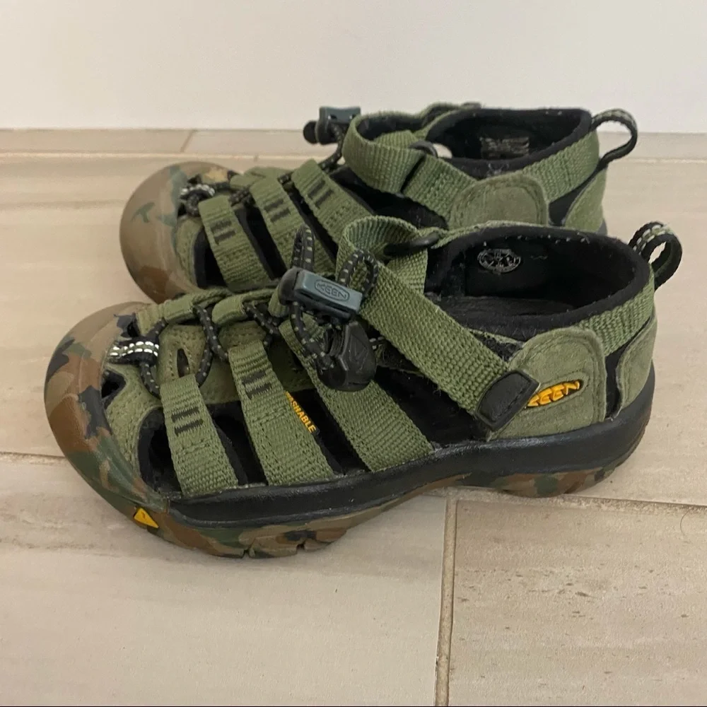 Keen Kid's Newport H2 - Dusty Olive camo green sandals toddler 10